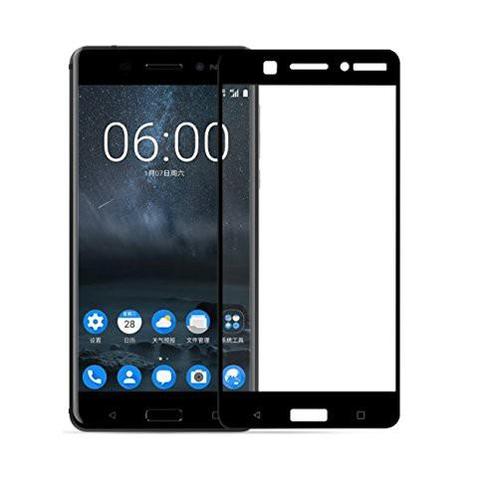 DrPhone Nokia 8 Glas 4D Volledige Glazen Dekking Full, Télécoms, Téléphonie mobile | Housses, Coques & Façades | Marques Autre