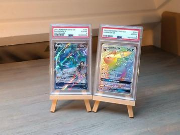 Pokémon - 2 Graded card - Rayquaza V and Umbreon - PSA 6&8