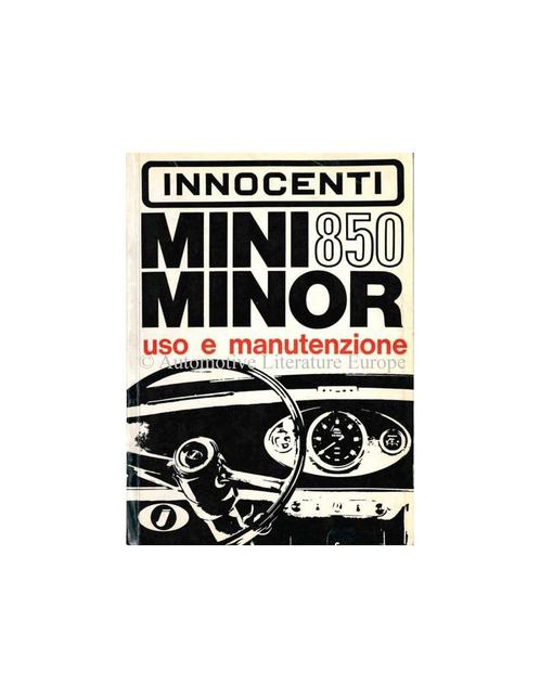 1967 INNOCENTI MINI MINOR 850 INSTRUCTIEBOEKJE ITALIAANS, Autos : Divers, Modes d'emploi & Notices d'utilisation, Enlèvement ou Envoi