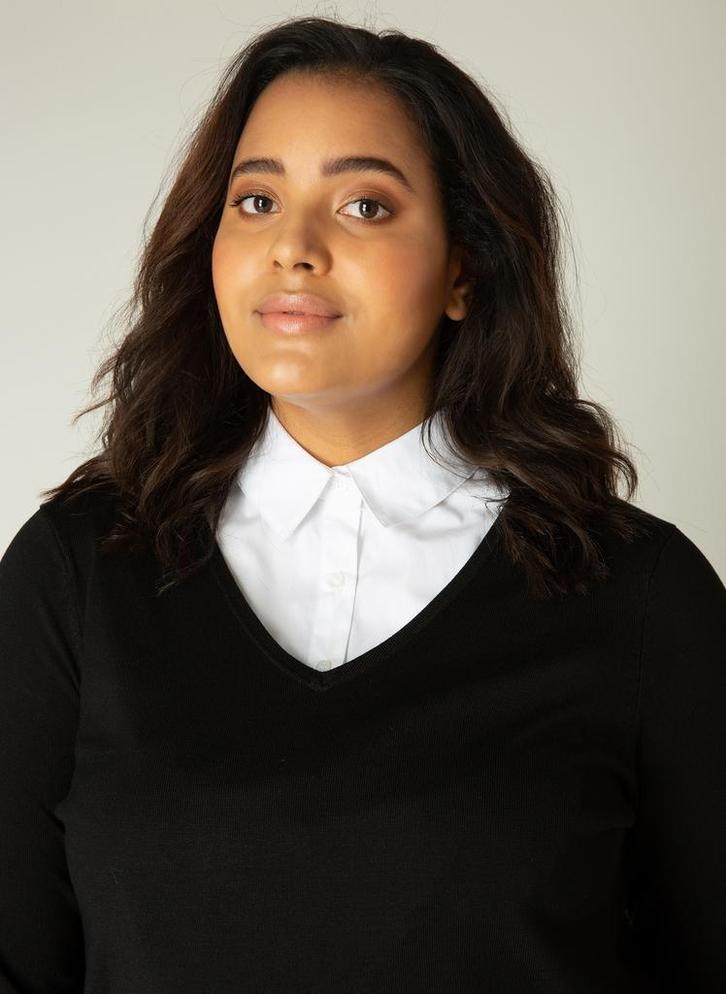 Base Level Curvy kraag Yolina2(50)Maat 46/48 (XL) of groter, Kleding | Dames, Overige Dameskleding, Nieuw, Verzenden