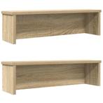 vidaXL Keukenrekken stapelbaar 2 st 50x15x16 cm sonoma, Verzenden, Nieuw