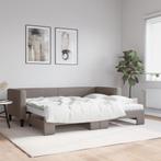 vidaXL Slaapbank met onderschuifbed en matrassen 80x200 cm, Huis en Inrichting, Slaapkamer | Bedden, Verzenden, Nieuw