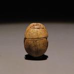 Oud-Egyptisch Speksteen Scarabee. Hyksos-periode, 1782 -