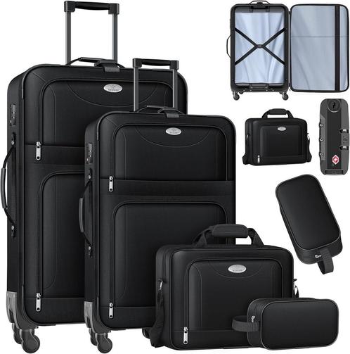 KESSER® Reiskofferset - 4-delig - Trolley - Kofferset - Zwar, Huis en Inrichting, Woonaccessoires | Overige, Verzenden