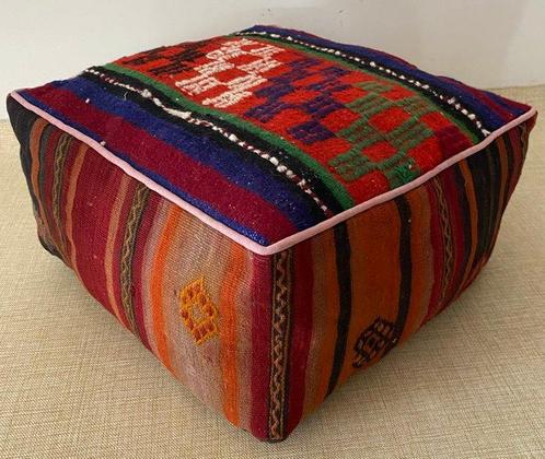 Kelim Poef - Kelim - 48 cm - 48 cm, Antiek en Kunst, Curiosa en Brocante