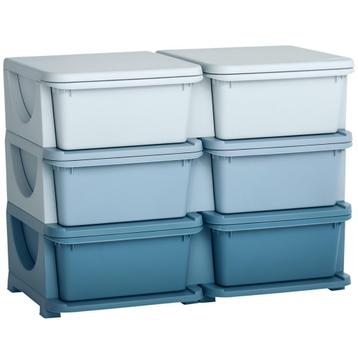 Speelgoedkist - Speelgoedorganizer – Kindermeubel - Blauw beschikbaar voor biedingen