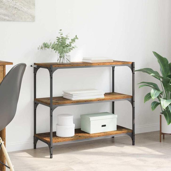 vidaXL Boekenkast Oud Hout 40 x 33 x 70.5 cm Geengineerd, Huis en Inrichting, Kasten | Boekenkasten, Nieuw, Verzenden