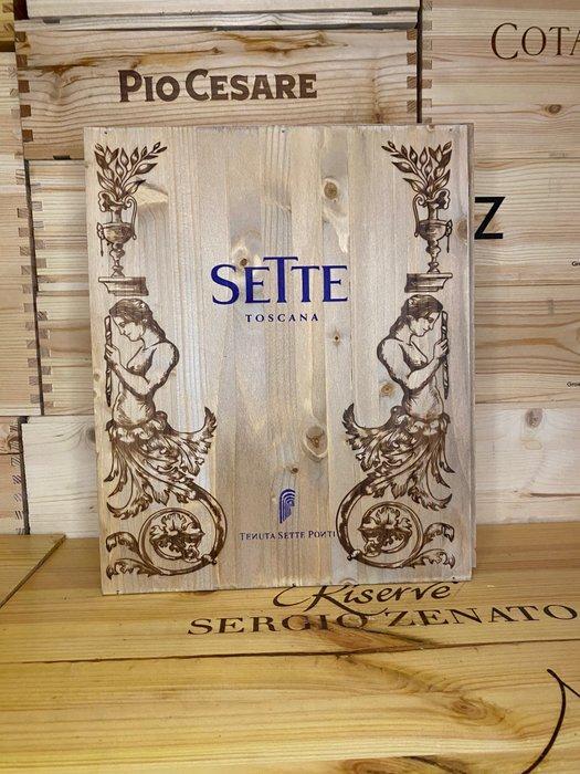 2021 Tenuta Sette Ponti, Sette - Toscane - 3 Flessen (0.75, Verzamelen, Wijnen