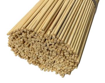 Set van 500 lange bamboestokken (3 mm x 50 cm, aan één kant beschikbaar voor biedingen