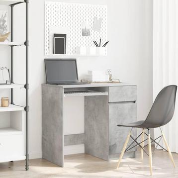 vidaXL Bureau 86x49x76 cm spaanplaat betongrijs, Huis en Inrichting, Bureaus, Verzenden, Nieuw