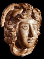 sculptuur, Testa Di Medusa - 32 cm - mineralensteen