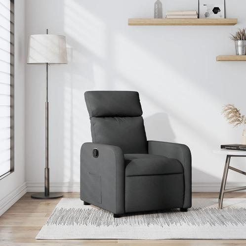 vidaXL Fauteuil verstelbaar stof donkergrijs, Huis en Inrichting, Fauteuils, Nieuw, Verzenden