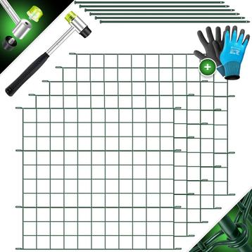 KESSER® 5x Vijverhek - Tuinhek - Steekhek - 71x66cm - Groen, Verzenden