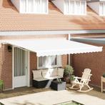 vidaXL Inklapbare Luifel 400 × 350 cm Wit, Tuin en Terras, Zonneschermen, Verzenden, Nieuw