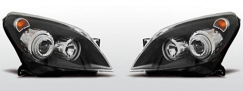 Koplampen Angel Eyes | Opel Astra H 2004-2009 | zwart, Auto-onderdelen, Verlichting, Nieuw, Opel, Verzenden