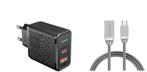 DrPhone HALOM1 - 18W snellader + Metalen Micro USB Kabel -, Informatique & Logiciels, Pc & Câble réseau, Verzenden