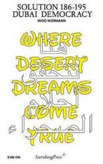 Solution 186-195 - Dubai Democracy 9781934105177, Verzenden, Ingo Niermann