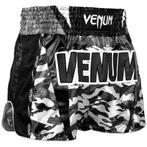Venum Muay Thai Full Cam Shorts Zwart Wit, Kleding | Heren, Nieuw, Maat 46 (S) of kleiner, Venum, Vechtsport