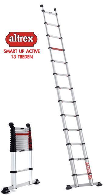 Altrex telescopische ladder Smart Up Active 11 sporten, Doe-het-zelf en Bouw, Ladders en Trappen, 2 tot 4 meter, Opvouwbaar of Inschuifbaar