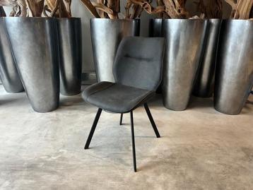 Veiling - Stoel Mason (set van 4) Stof - Antraciet - Grijs beschikbaar voor biedingen