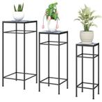 TRUUSK 3-delige Plantenstandaard - 71 cm hoog - Metaal - 3 v, Verzenden, Nieuw