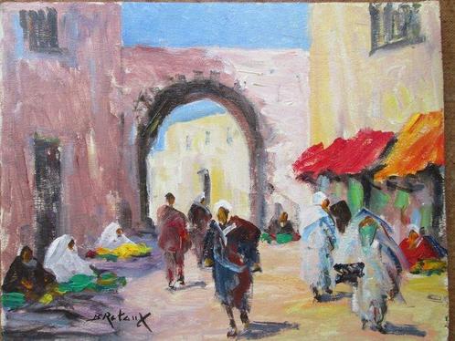 Retaux Bruno (1947) - Porte au Maroc, Antiquités & Art, Art | Peinture | Classique