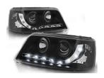 LED DRL koplampen Black 2 geschikt voor VW T5, Auto-onderdelen, Verzenden, Nieuw, Volkswagen