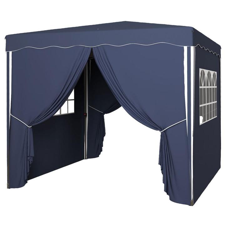 Tuinpaviljoen - Opvouwbaar – UV-bescherming - Blauw, Tuin en Terras, Overige Tuin en Terras, Nieuw, Ophalen of Verzenden
