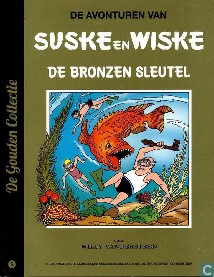 Suske en Wiske - De bronzen sleutel (Gouden collectie), Boeken, Overige Boeken, Zo goed als nieuw, Verzenden