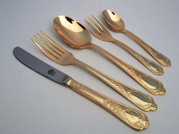 Solingen - Bestekset (70) - model Wien - 12persoons bestek, Antiquités & Art, Antiquités | Meubles | Tables