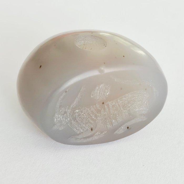 Indus Vallei agaat Ritueel kralenzegel talisman met stier, Antiek en Kunst, Antiek | Overige Antiek