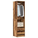 vidaXL Kledingkast 50x50x200 cm bewerkt hout oud hout, Huis en Inrichting, Kasten | Kleerkasten, Verzenden, Nieuw