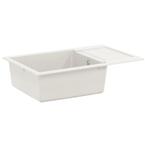 vidaXL Wasbak Wit 780 x 500 mm 80% Kwarts en 20% Hars, Huis en Inrichting, Keuken | Keukenelementen, Verzenden, Nieuw