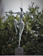 sculptuur, modern stateu woman - 53 cm - bronze marble