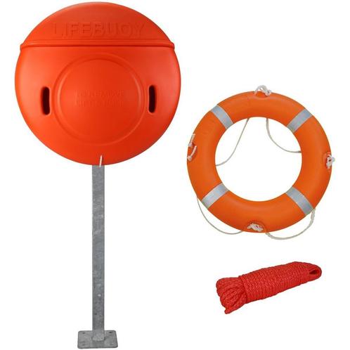 Reddingsboei In Kast op Paal met Reddingslijn, Watersport en Boten, Accessoires en Onderhoud, Nieuw, Ophalen of Verzenden