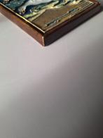 Tegel - Cloisonne tegel van twee vliegende ganzen -