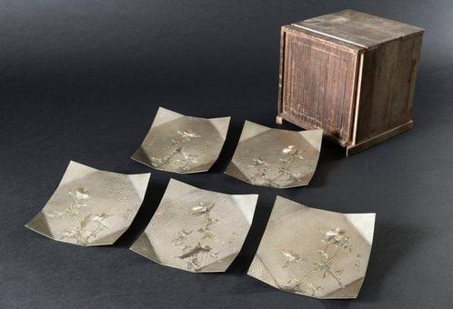 Assiette - Jo/Shino Toshikata  - Ensemble de 5 assiettes, Antiek en Kunst, Antiek | Overige Antiek