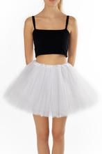 KIMU® Tutu Wit Tule Rokje 98 104 110 116 Witte Petticoat Rok, Kinderen en Baby's, Ophalen of Verzenden, Nieuw, Meisje