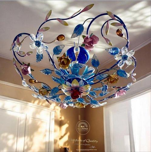 SLC Illumina - MG - Plafondlamp - Smeedijzer - Summer6Lights, Antiek en Kunst, Kunst | Designobjecten