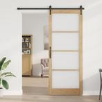 vidaXL Interne Deur met Glas ORKDAL93x232x4 cm Massief, Doe-het-zelf en Bouw, Deuren en Vliegenramen, Verzenden, Nieuw