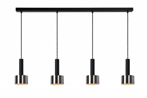 Hanglamp Lucide TEUN -  - 4xE27 - Zwart -, Maison & Meubles, Lampes | Suspensions, Envoi