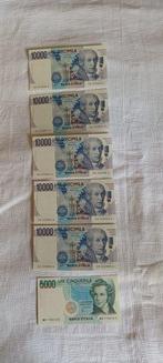 Italië. - 5 x 10.0000 + 5.000 Lire 1984 con sostitutive XH -, Postzegels en Munten