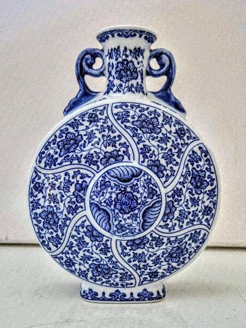 Vase - Chinoiserie luxueuse - Bleu / Blanc - Sans réserve -, Antiek en Kunst, Kunst | Designobjecten