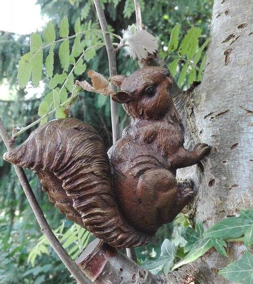 Beeldje - Squirrel - Brons, Antiek en Kunst, Kunst | Designobjecten