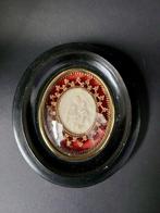 Reliekhouder - Glas, Hout, Was - 1850-1900 - Agnus Dei
