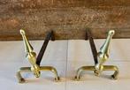 Openhaard accessoire (2) - Messing, Smeedijzer, Antiek en Kunst