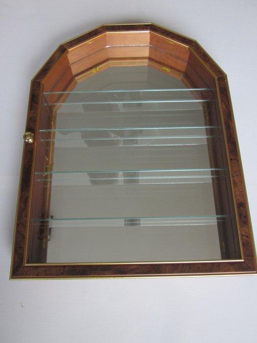 Vitrinekast - Hout, messing, glas - Schitterende kwaliteit, Antiek en Kunst, Curiosa en Brocante