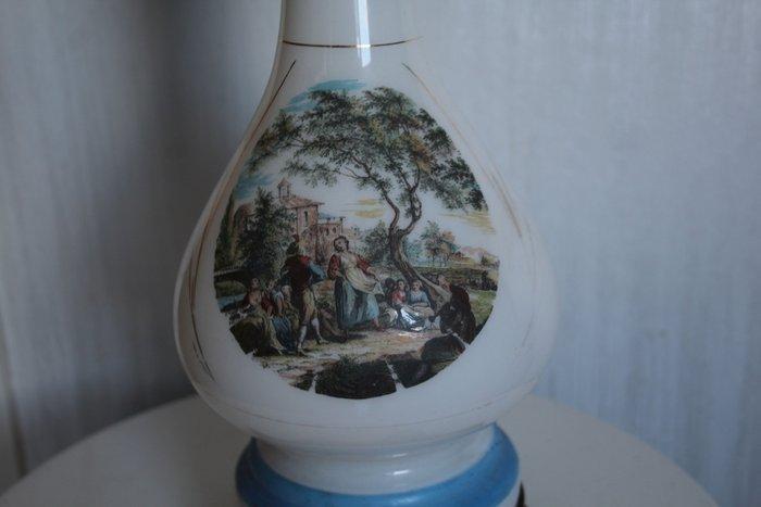 Olielamp - Opaline glas, Antiek en Kunst, Curiosa en Brocante