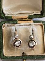 Boucles doreilles cerceau - 18 carats Or rose - Diamant