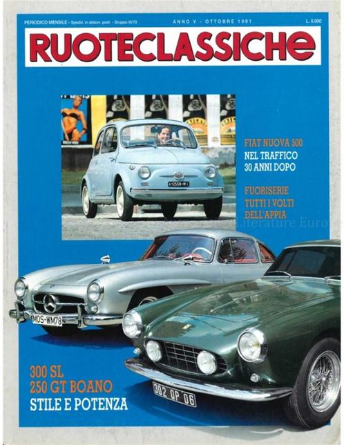 1991 RUOTECLASSICHE MAGAZINE 44 ITALIAANS, Boeken, Auto's | Folders en Tijdschriften, Ophalen of Verzenden